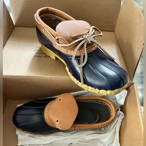 NEW IN BOX LL bean rubber moccasin duck boots